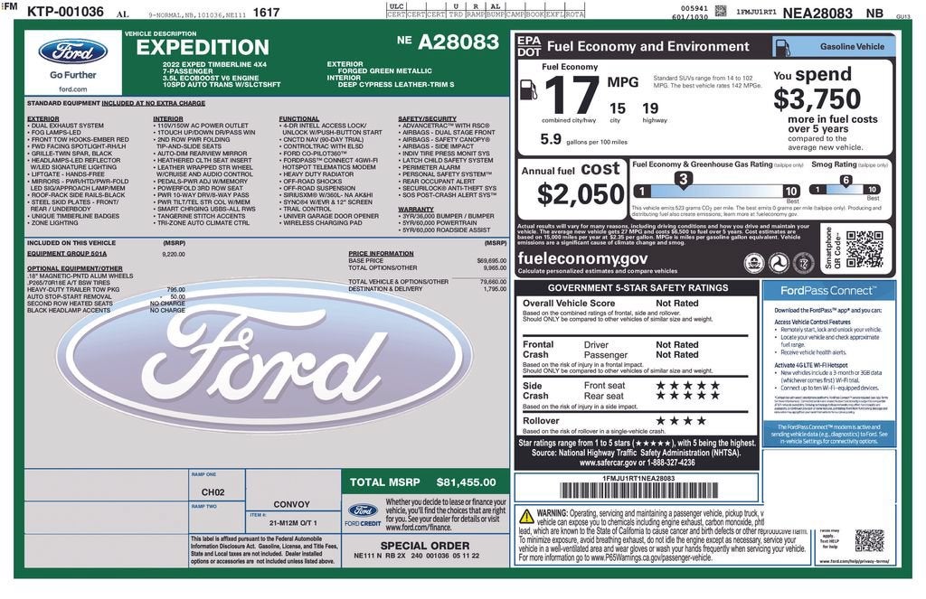 2022 Ford Expedition Timberline