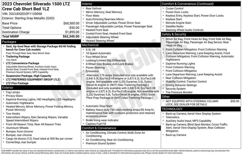 2023 Chevrolet Silverado 1500 LTZ
