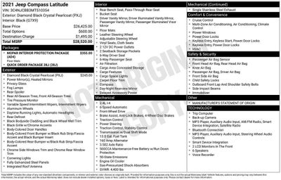 2021 Jeep Compass Latitude FWD