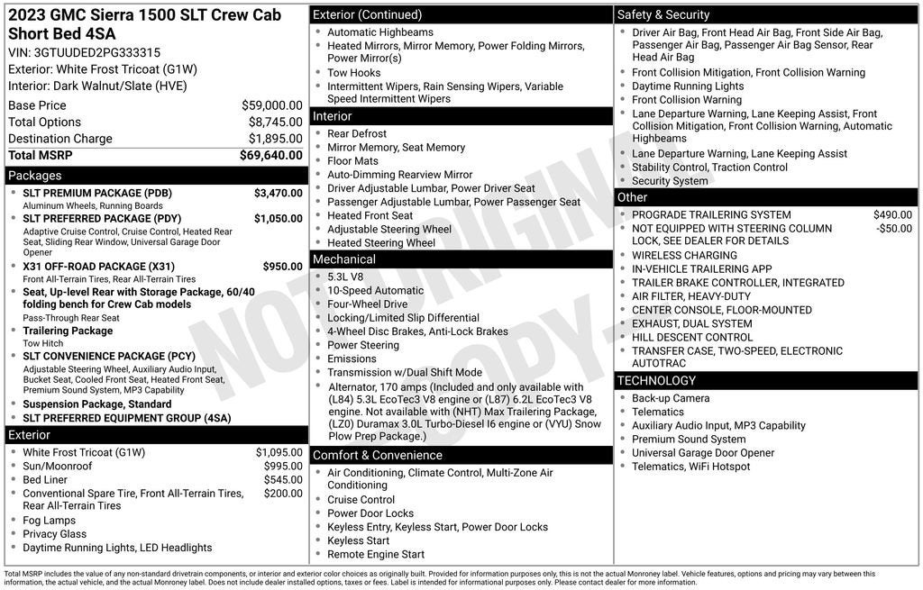 2023 GMC Sierra 1500 SLT