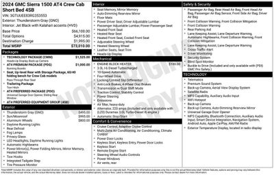 2024 GMC Sierra 1500 AT4