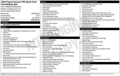 2024 Toyota Tacoma 2WD SR5