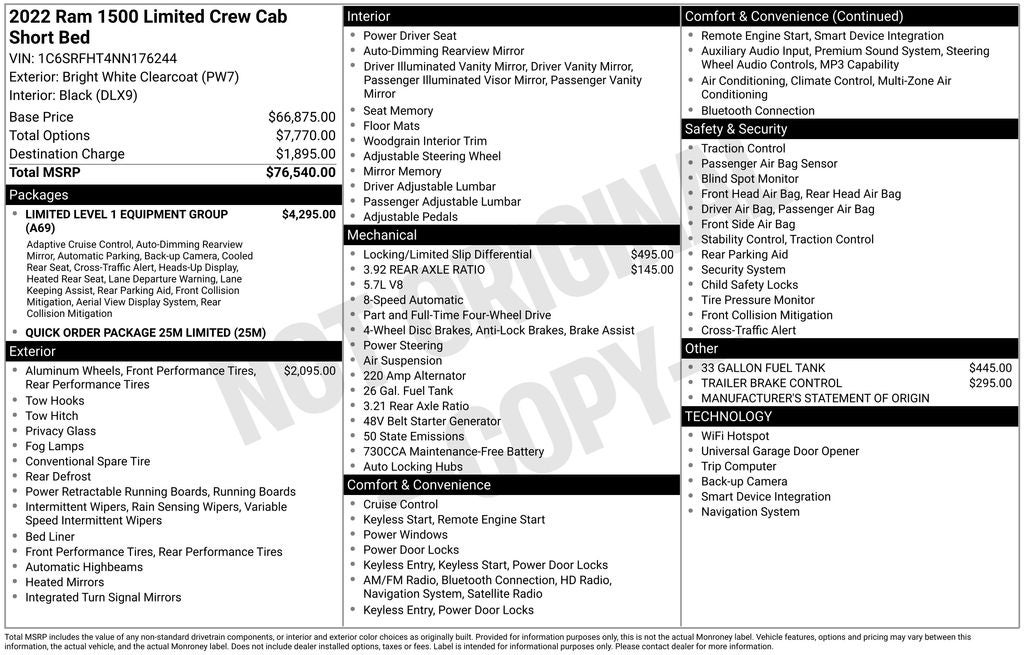 2022 RAM 1500 Limited