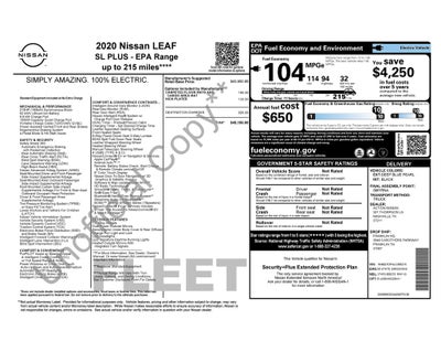 2020 Nissan Leaf SL Plus