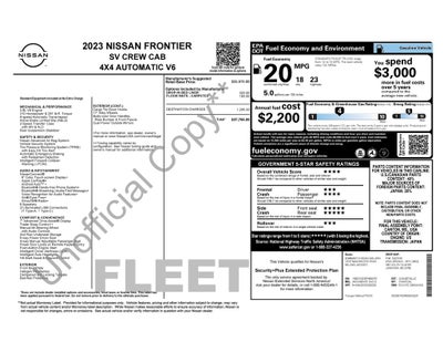 2023 Nissan Frontier SV
