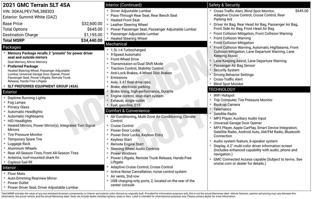 2021 GMC Terrain SLT