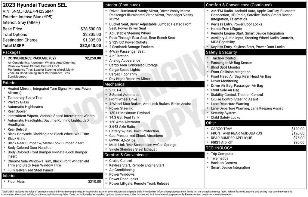 2023 Hyundai Tucson SEL