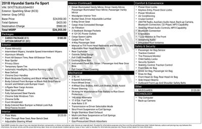 2018 Hyundai Santa Fe Sport 2.4 Base