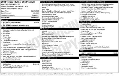 2022 Toyota 4Runner SR5 Premium