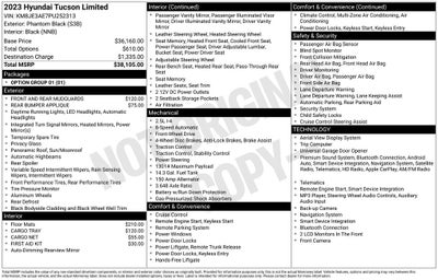 2023 Hyundai Tucson Limited
