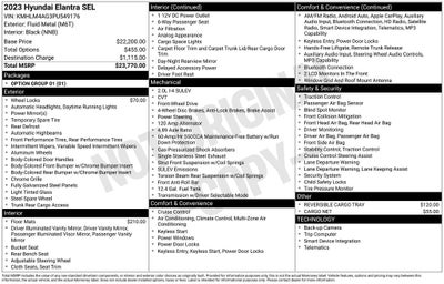 2023 Hyundai Elantra SEL